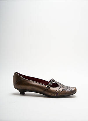 Balerinos žemas kulnas plokščias kulnas iki 3 cm rudas SIMONA FASHION moteris