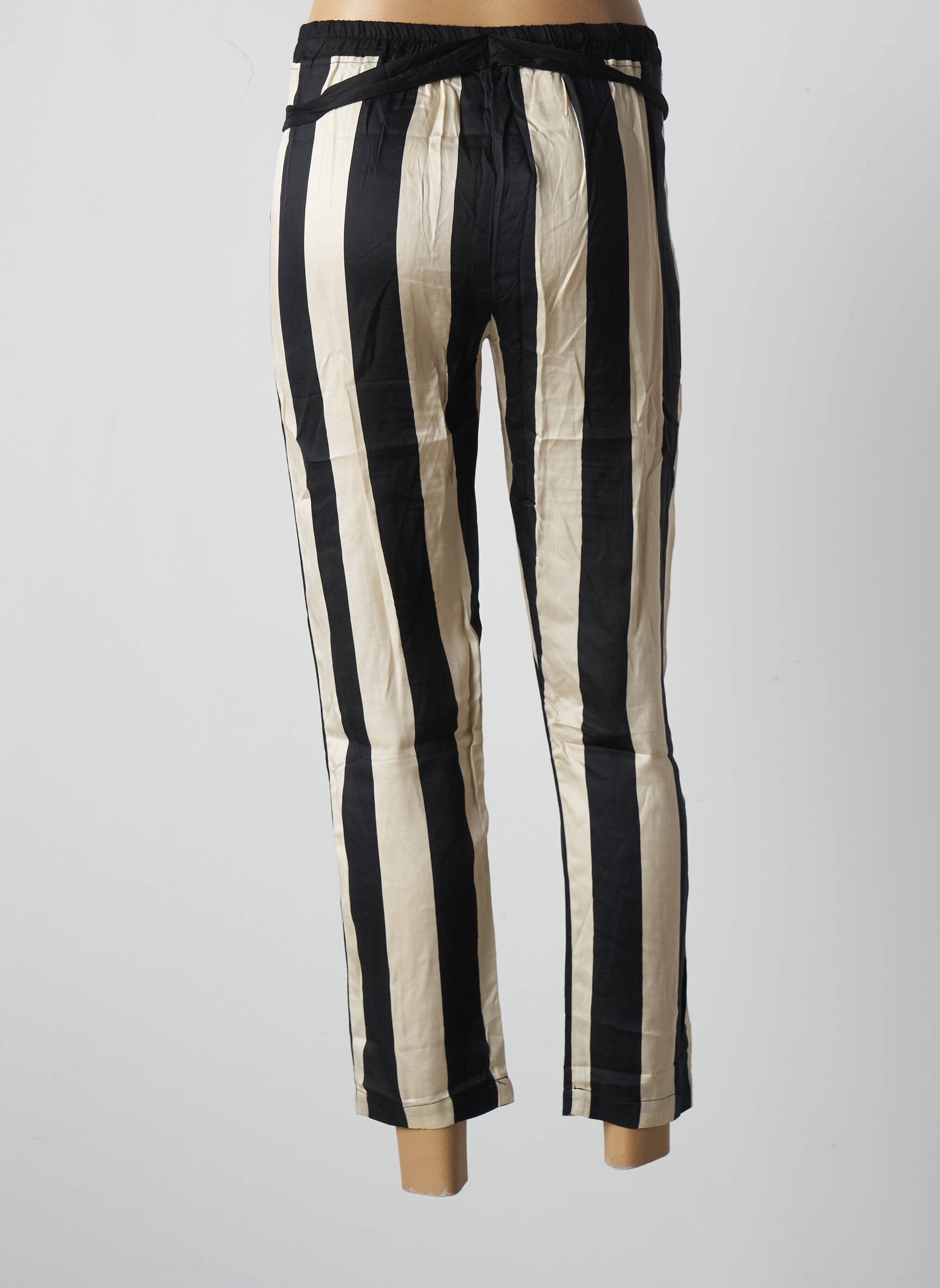 Pantalon aukšta talija aukšta talija juodas PAUL BRIAL moteris