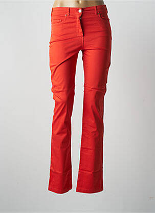 Tiesi kelnė uždarymas su užtrauktuku po mygtuku uždengimu normala dydis oranžinė PAUL BRIAL moteris