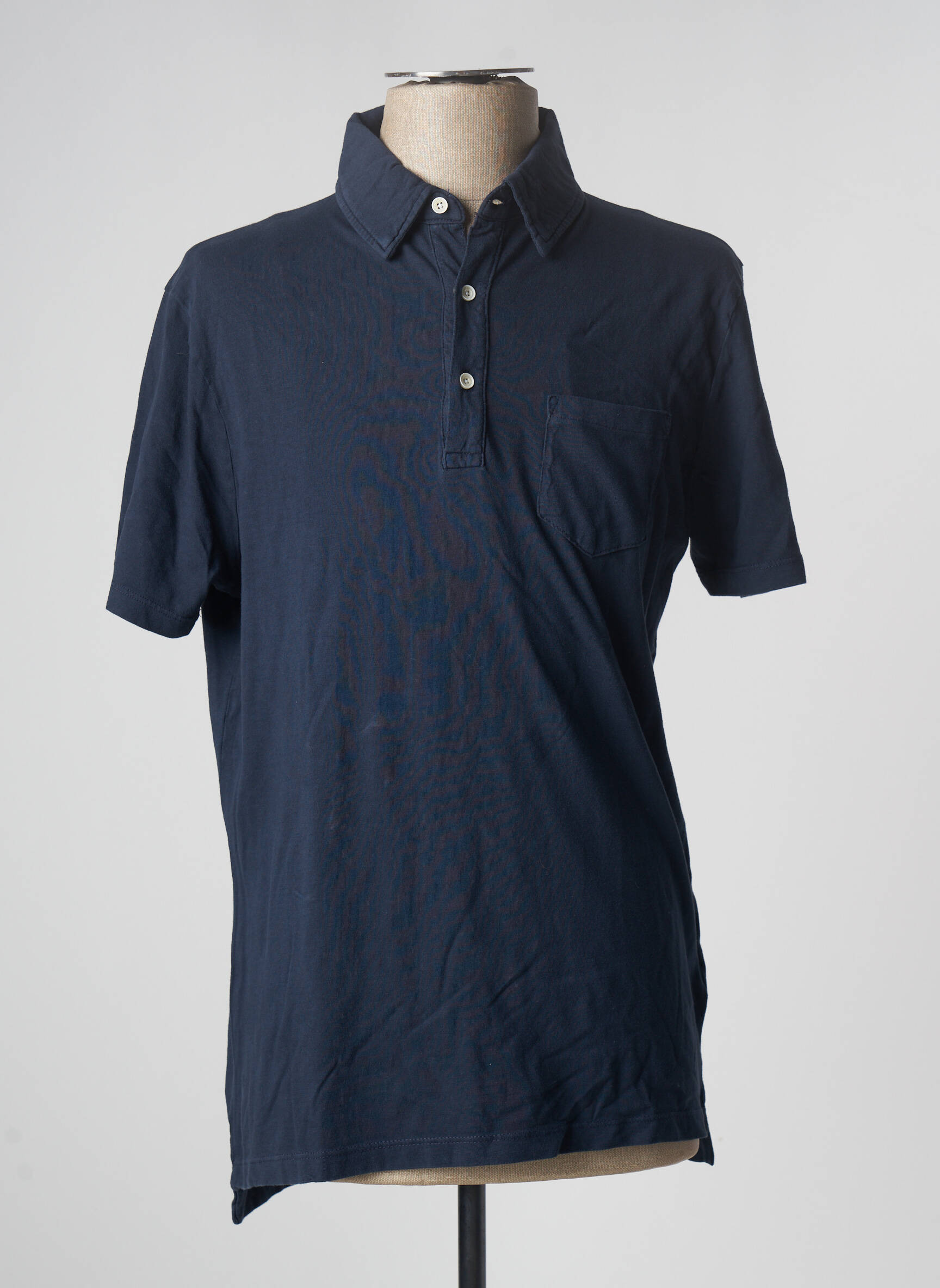 Polo jersey audinys trumpas rankovės mėlyna DAN JOHN vyras