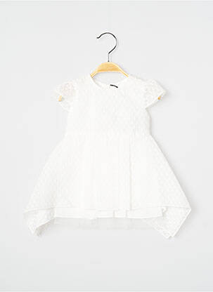 Pusilgių suknelė užtrauktukas gale trumpas rankovės baltas J.O MILANO mergina