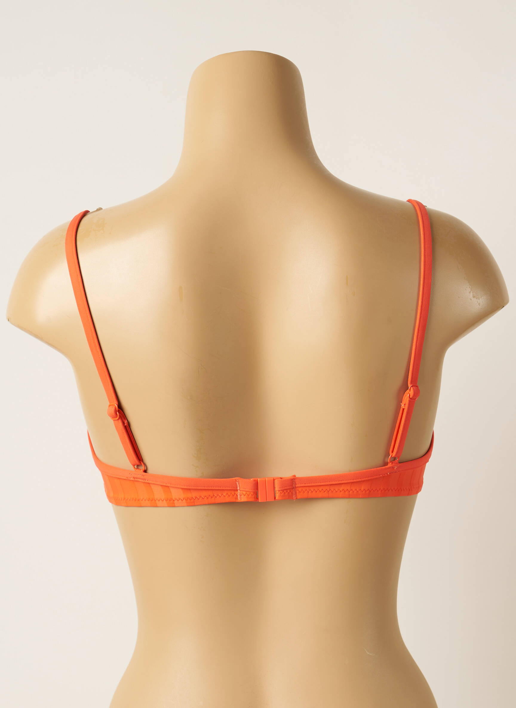 Maudymosi viršūnė tamprumas push-up liemenėlė su aukštu palaikymu oranžinė CHERRY BEACH moteris