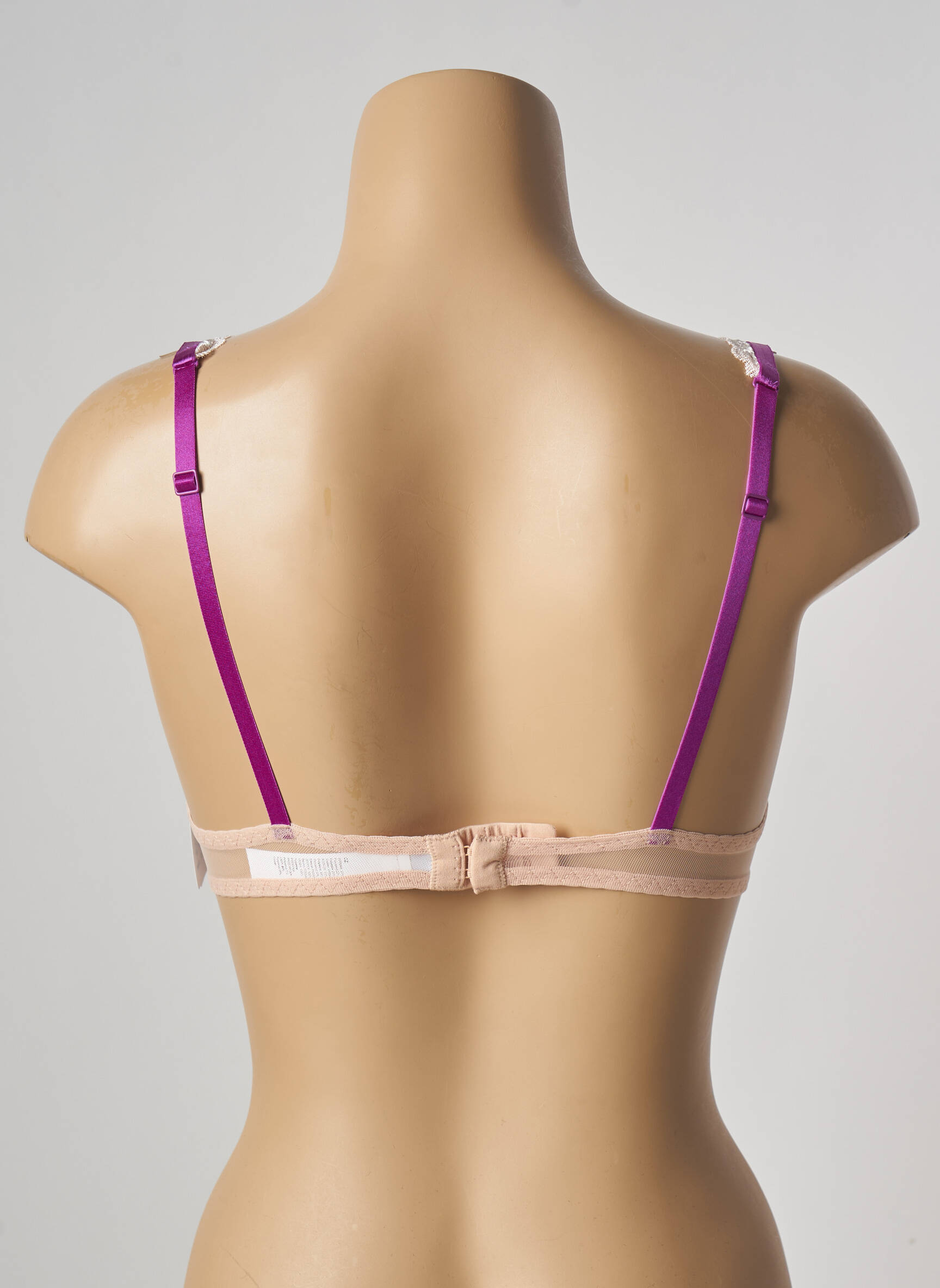 Liemenėlė push-up liemenėlė su aukštu palaikymu push-up liemenėlė su aukštu palaikymu rožinė AUBADE moteris