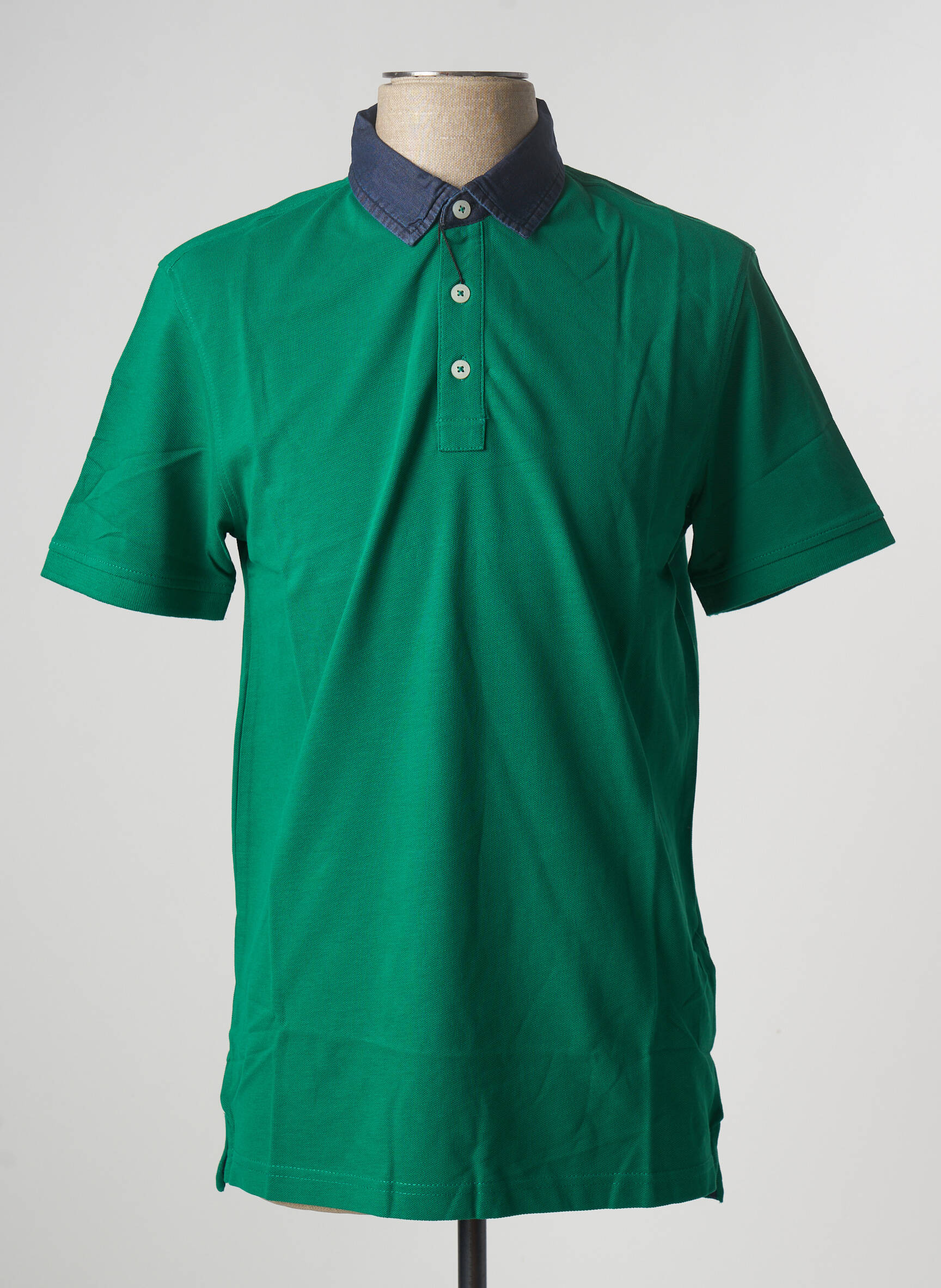 Polo tiesi kirpimas trumpas rankovės žalias DOPPELGÄNGER vyras