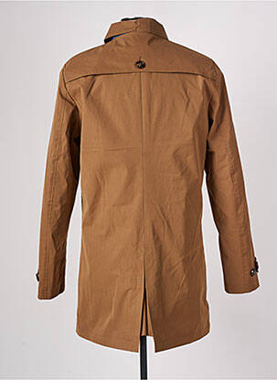 Paltas tiesi kirpimas be gobtuvų rudas DEVRED vyras