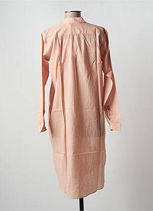 Pusilgių suknelė sklandi forma ilgos rankovės rožinė MOIS MONT moteris