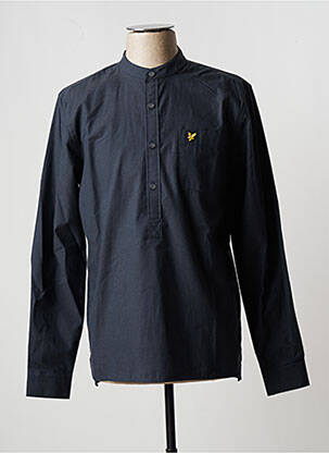 Ilgomis rankovėmis marškinys krūtinės kišenės mėlyna LYLE & SCOTT vyras