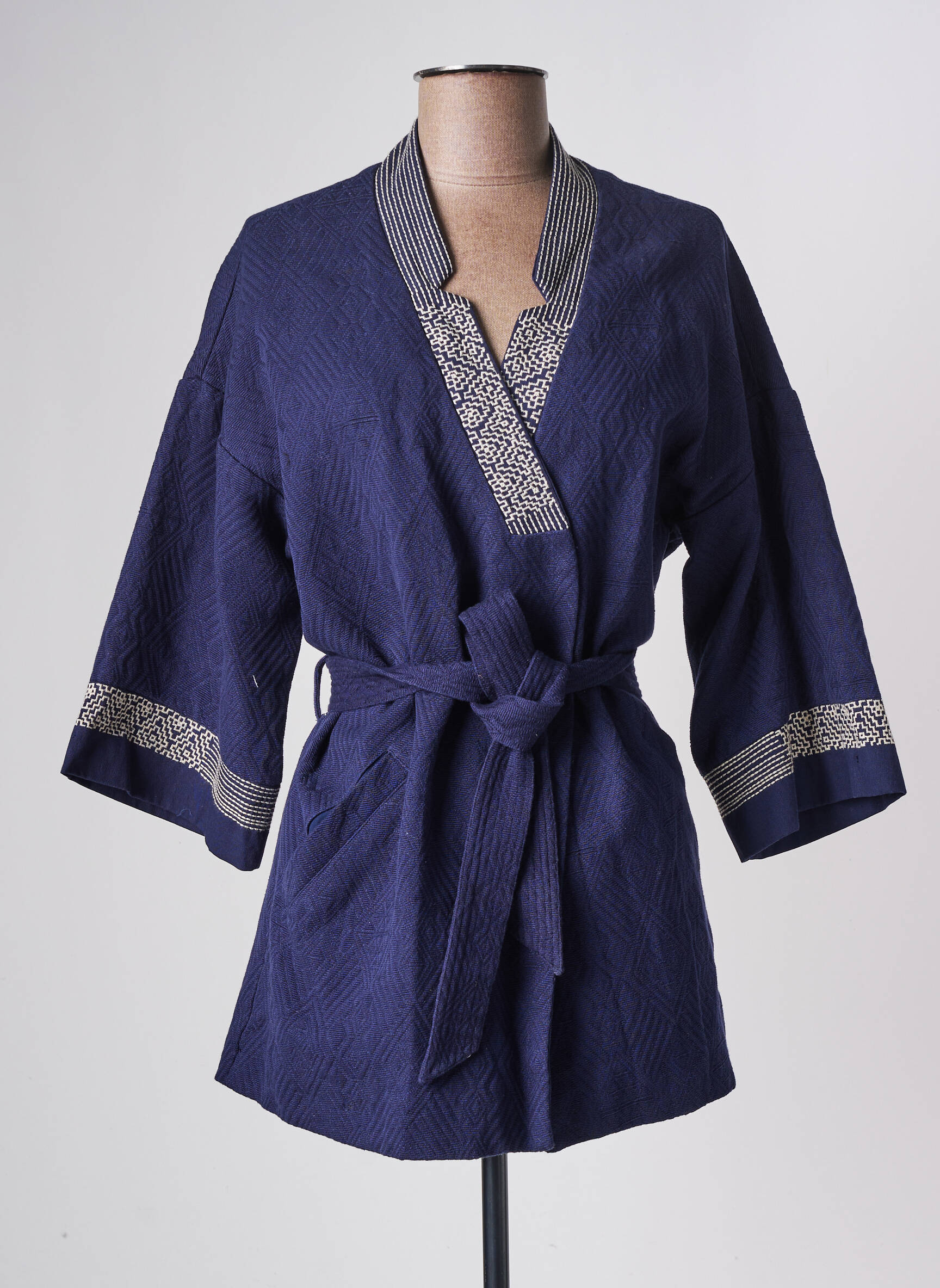 Kimono striukė col v mėlyna LA FIANCEE DU MEKONG moteris