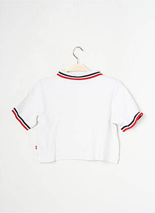 Polo tiesi kirpimas trumpas rankovės baltas LEVI'S mergina