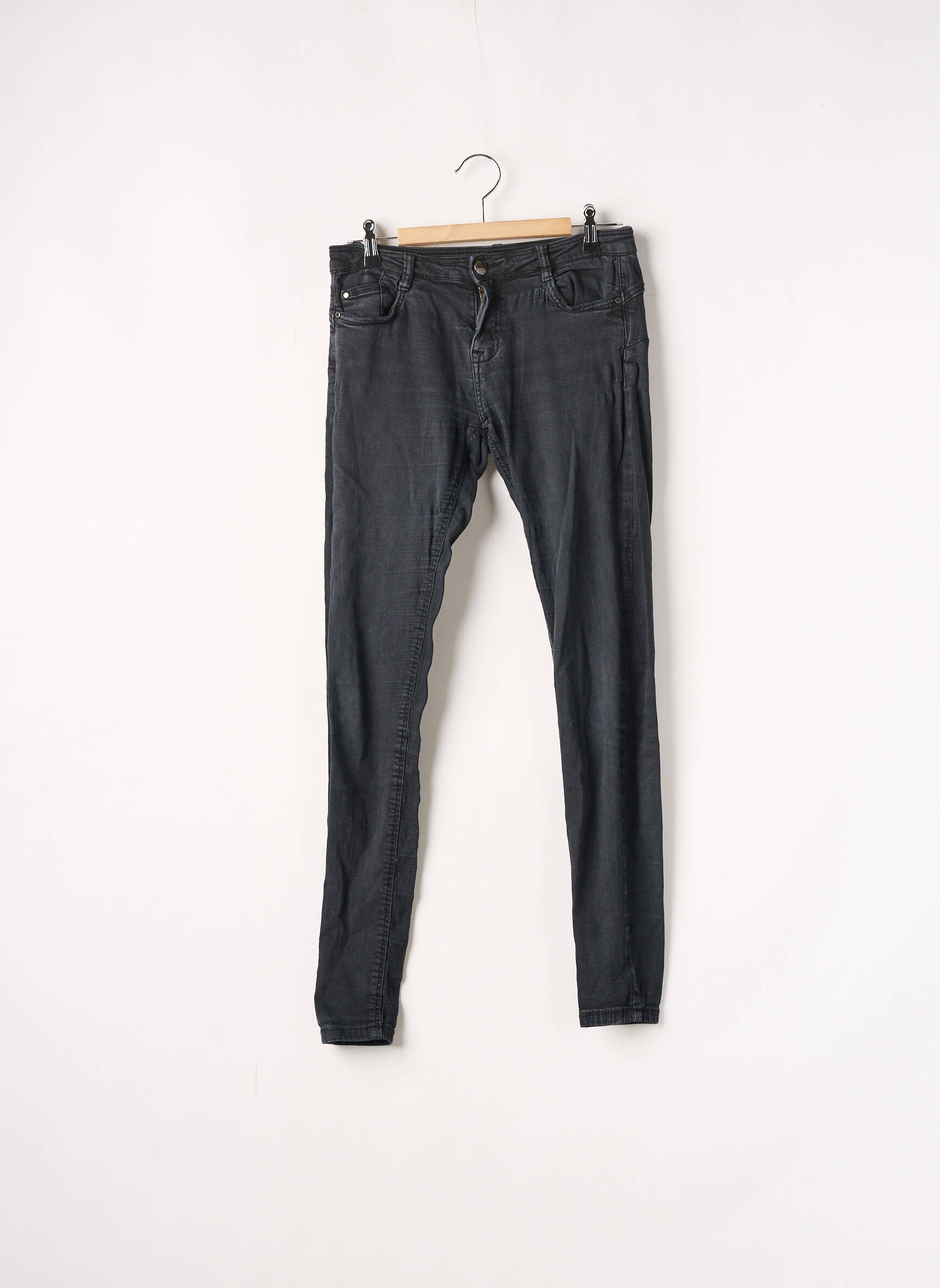 Bootcut džinsai denimo pasirinkimas maža dydžio juodas BERSHKA moteris