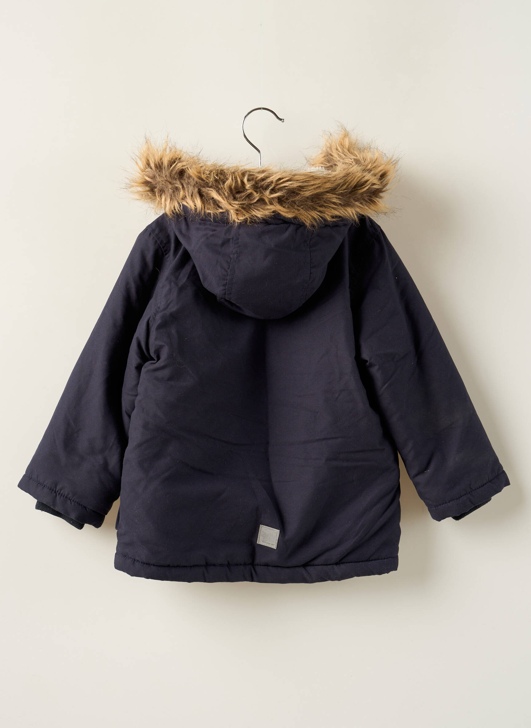 Parka tiesi kirpimas su gobtuvu mėlyna NAME IT berniukas