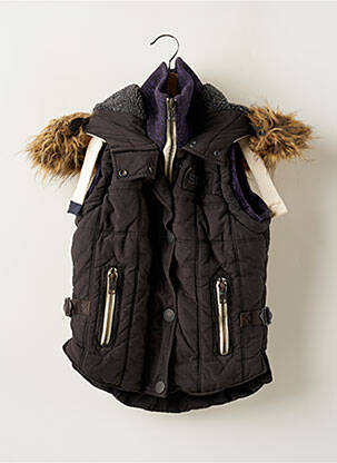 Pūkinė striukė kišenės be gobtuvų pilka SUPERDRY moteris