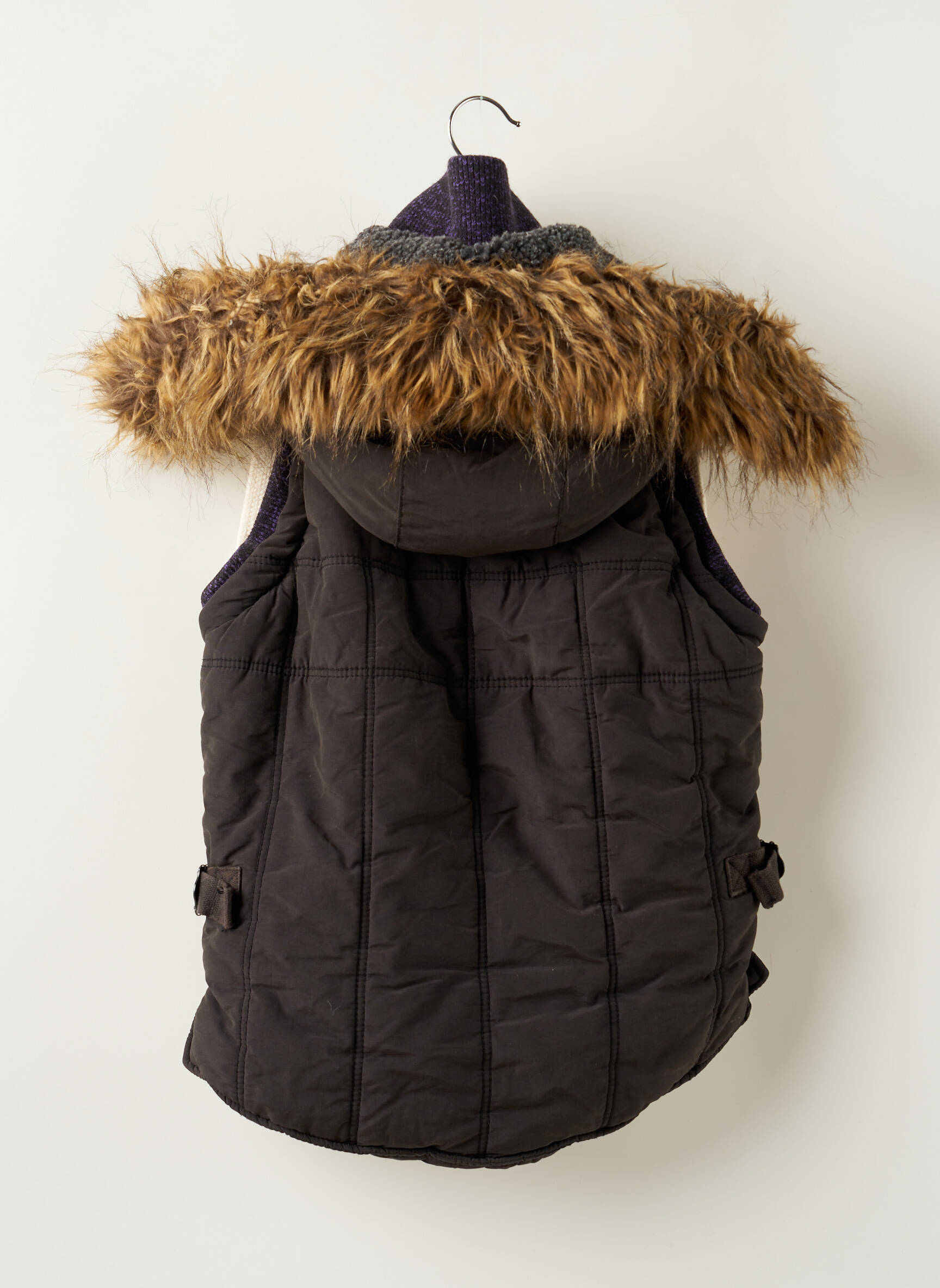 Pūkinė striukė kišenės be gobtuvų pilka SUPERDRY moteris