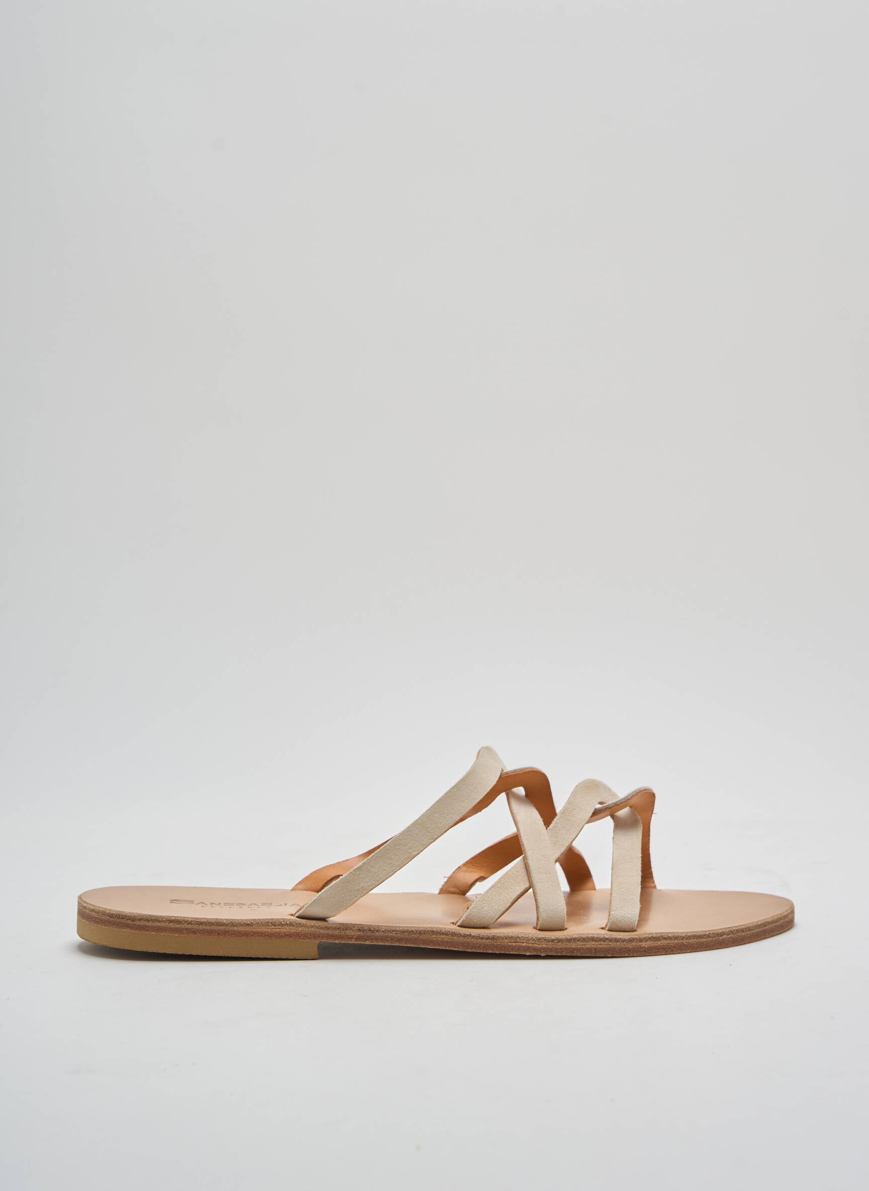 Mule/sabotai chiquet plokščias kulnas iki 3 cm bežinis SANDALIA CYCLADES moteris