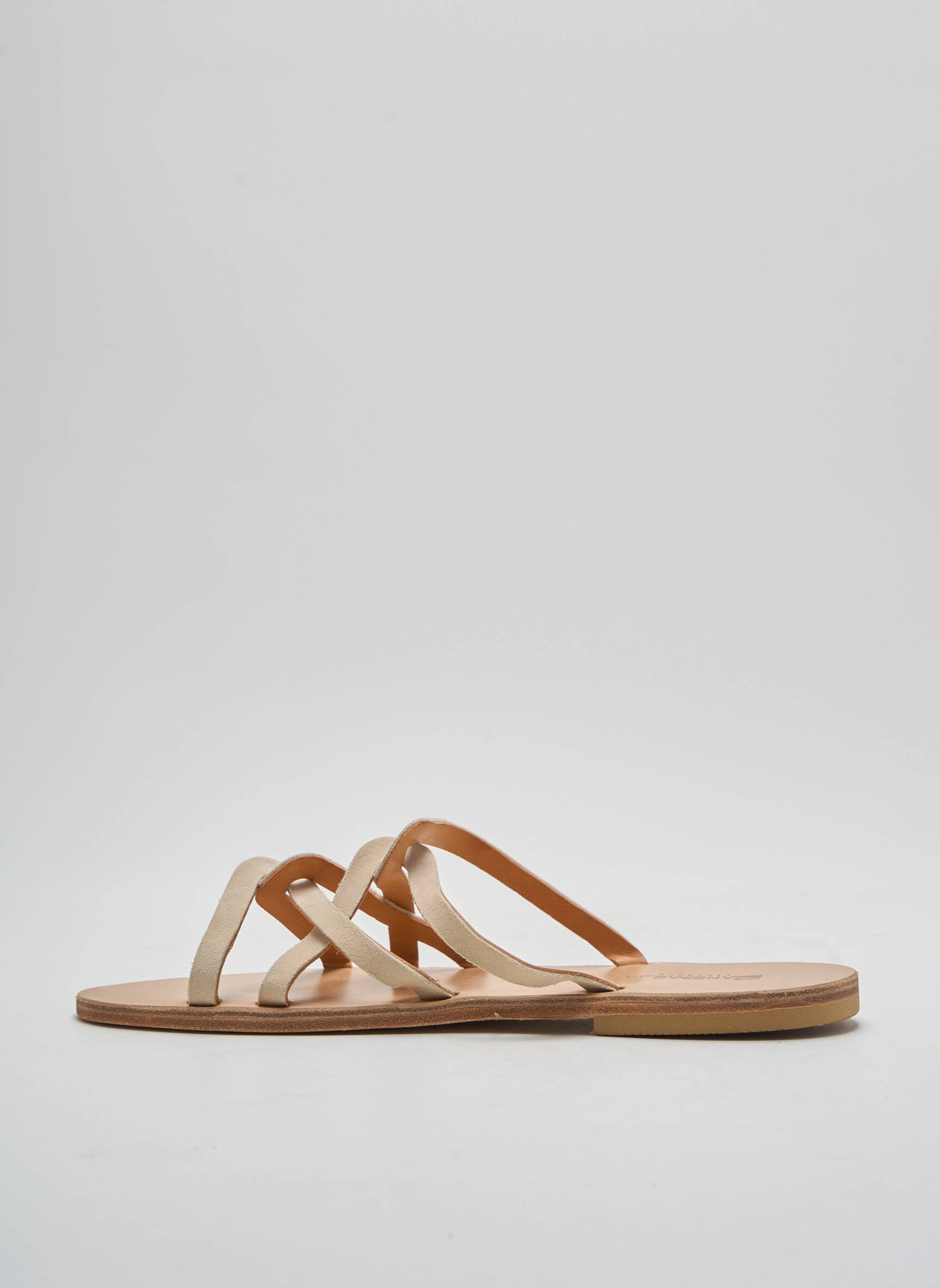 Mule/sabotai chiquet plokščias kulnas iki 3 cm bežinis SANDALIA CYCLADES moteris