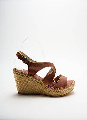 Espadrilės satino audinys kulnas nuo 7 iki 9 cm violetinis LORMY moteris