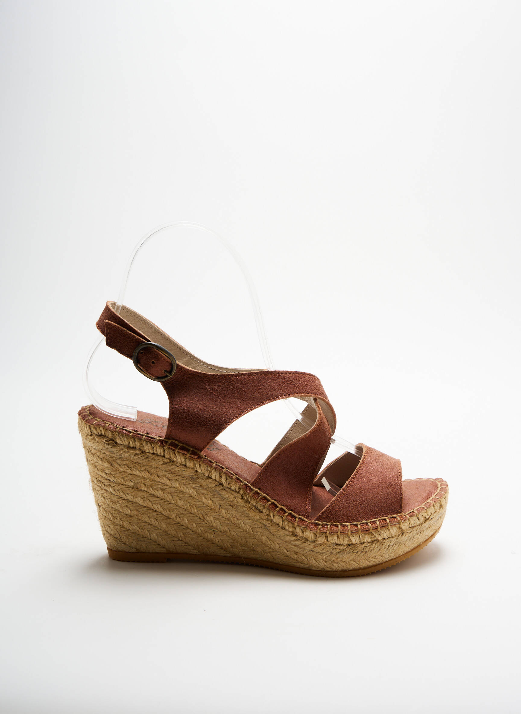 Espadrilės satino audinys kulnas nuo 7 iki 9 cm violetinis LORMY moteris