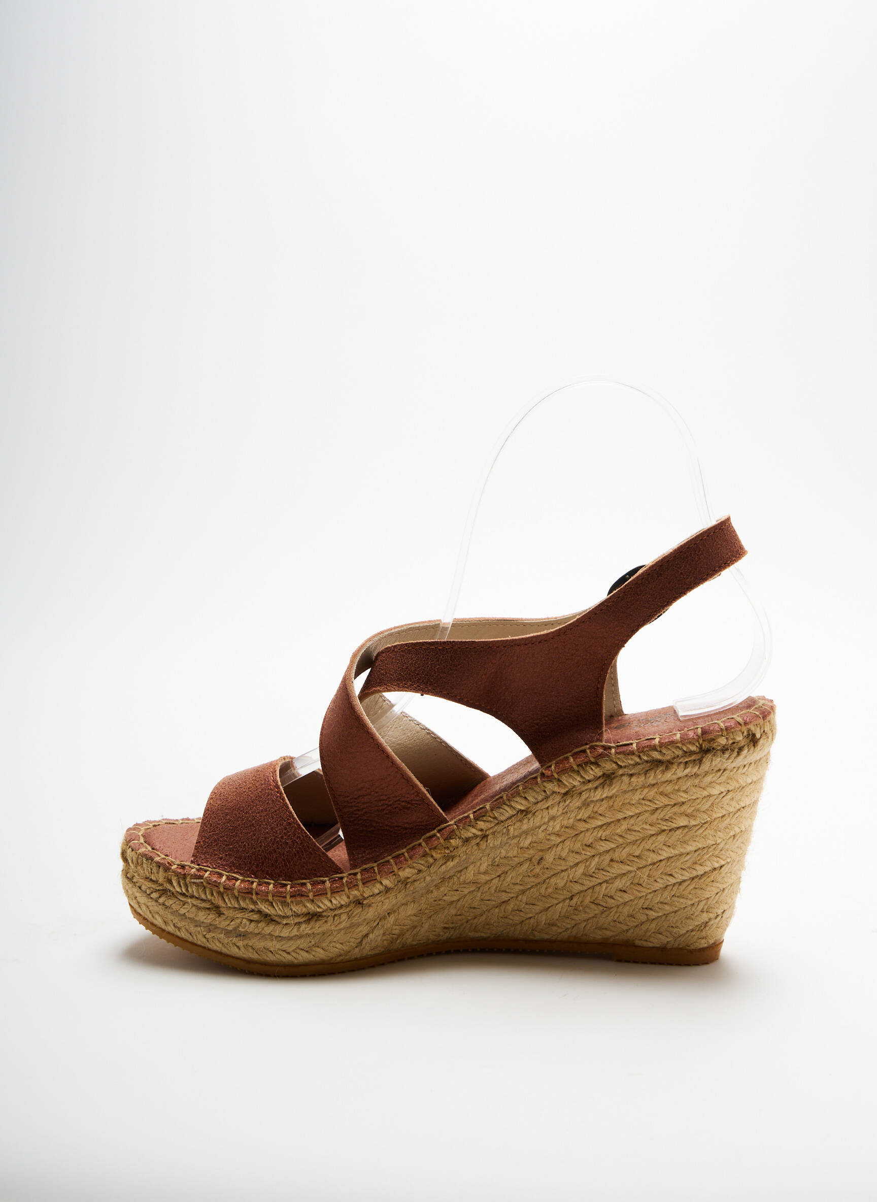 Espadrilės satino audinys kulnas nuo 7 iki 9 cm violetinis LORMY moteris