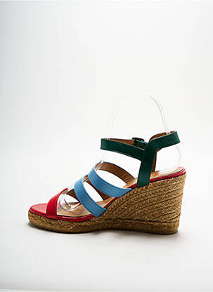 Espadrilės satino audinys kulnas nuo 7 iki 9 cm mėlyna CASTANER moteris