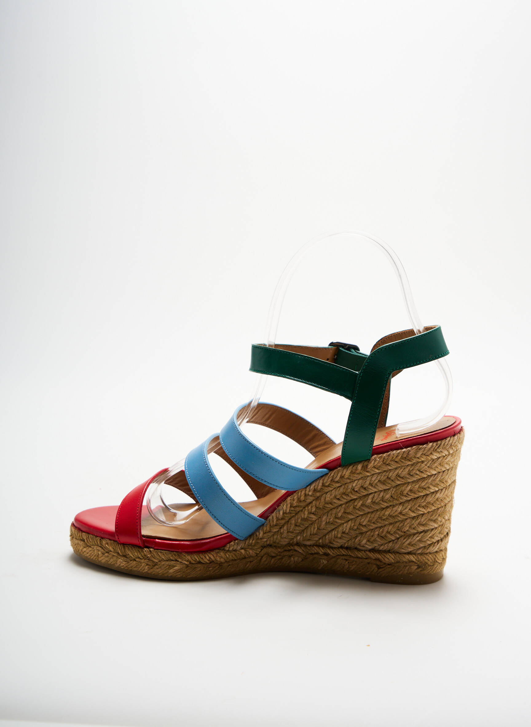 Espadrilės satino audinys kulnas nuo 7 iki 9 cm mėlyna CASTANER moteris