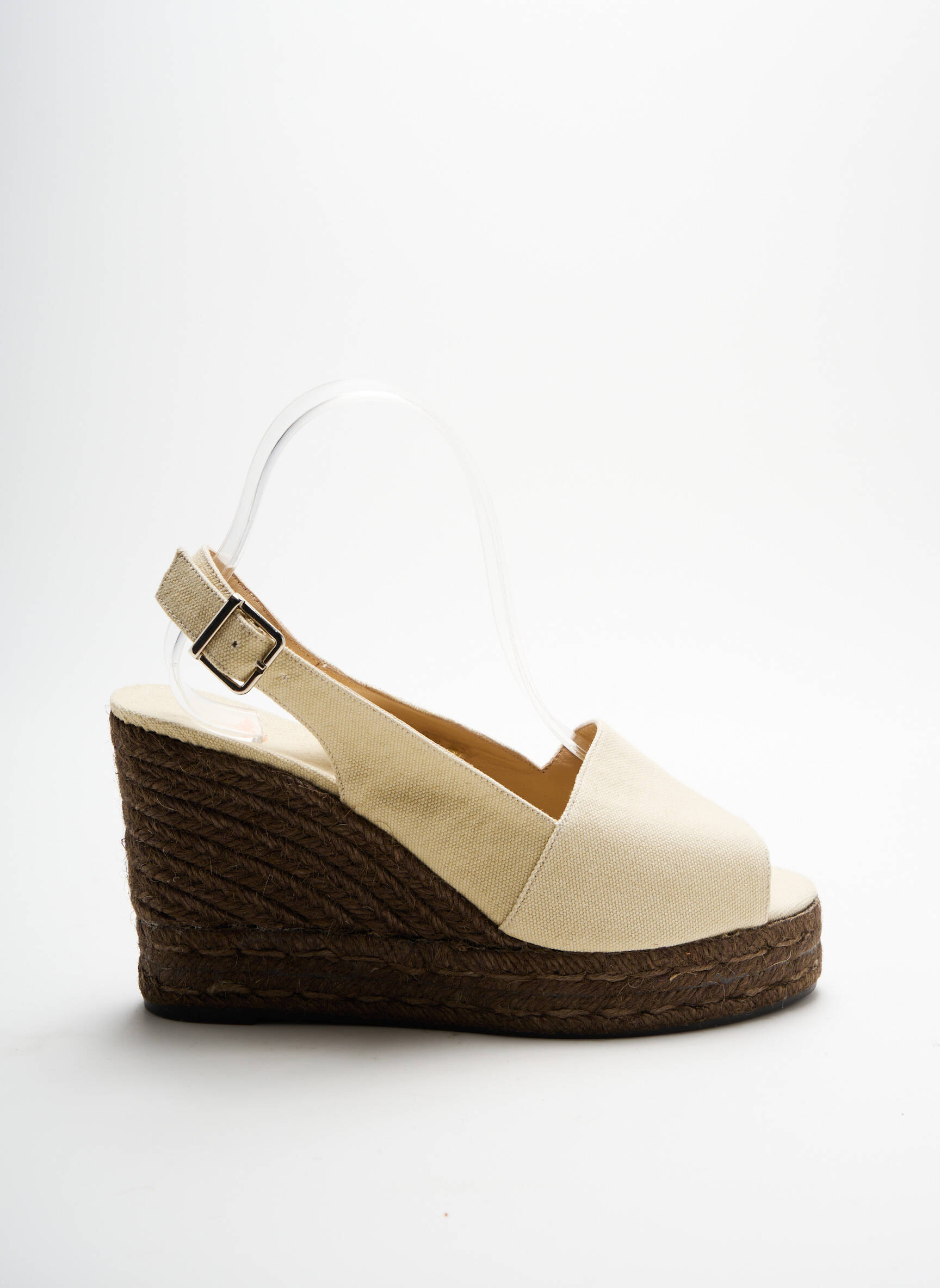 Espadrilės audinio audimas (tinklinis audimas) 10 cm ir daugiau aukštakulniai bežinis CASTANER moteris