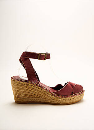 Espadrilės satino audinys kulnas nuo 7 iki 9 cm violetinis LORMY moteris
