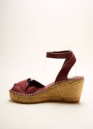 Espadrilės satino audinys kulnas nuo 7 iki 9 cm violetinis LORMY moteris