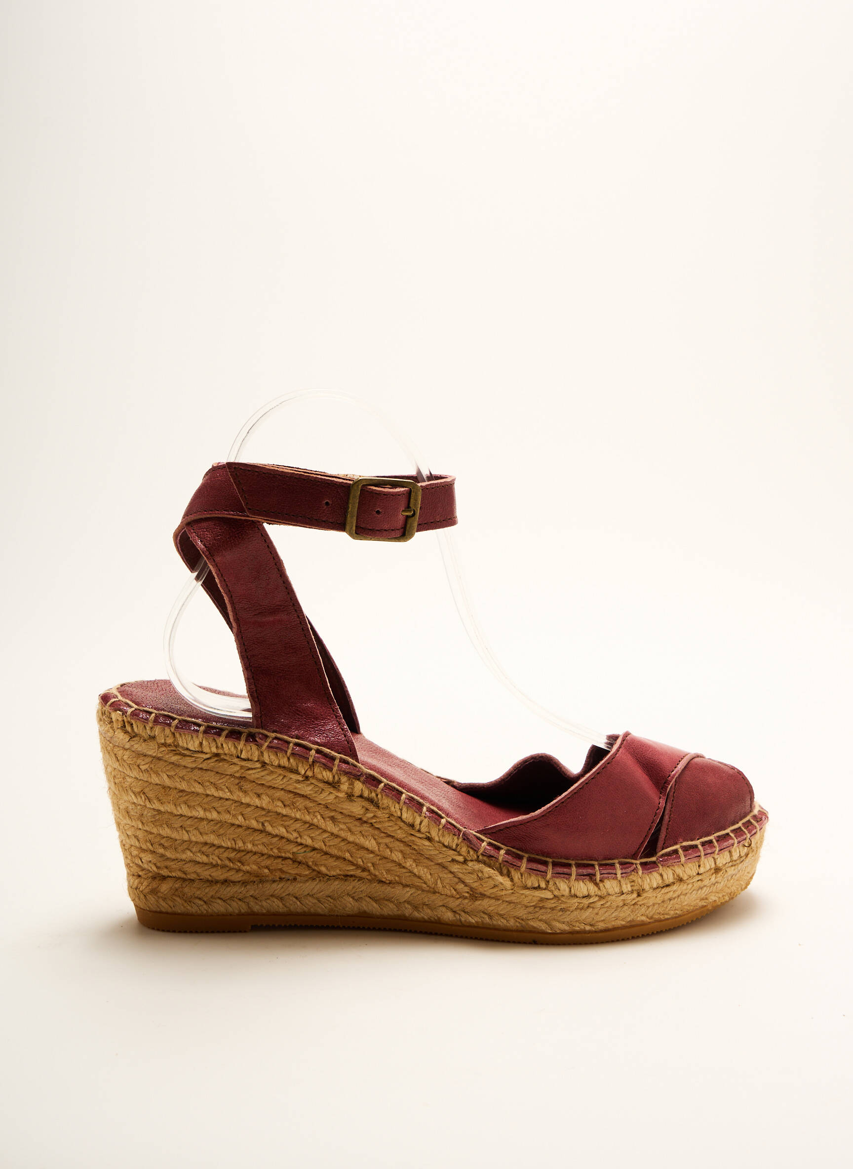 Espadrilės satino audinys kulnas nuo 7 iki 9 cm violetinis LORMY moteris