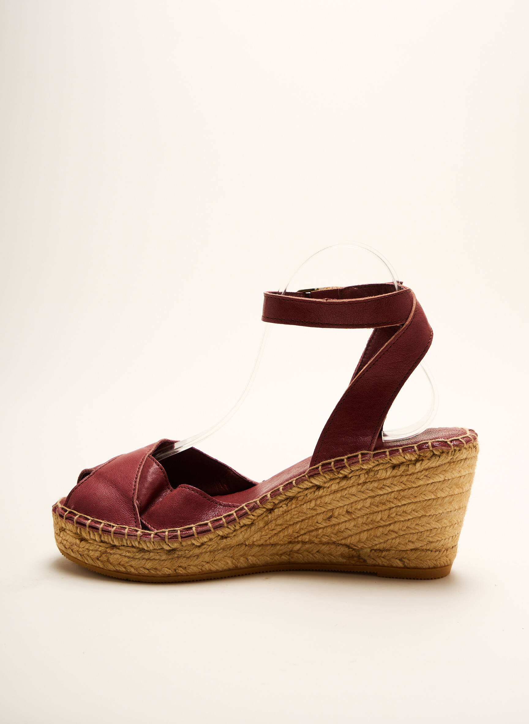 Espadrilės satino audinys kulnas nuo 7 iki 9 cm violetinis LORMY moteris