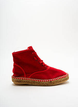 Espadrilės šnervių uždarymas plokščias kulnas iki 3 cm raudona LORMY moteris