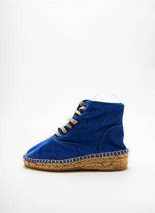 Espadrilės šnervių uždarymas plokščias kulnas iki 3 cm mėlyna LORMY moteris