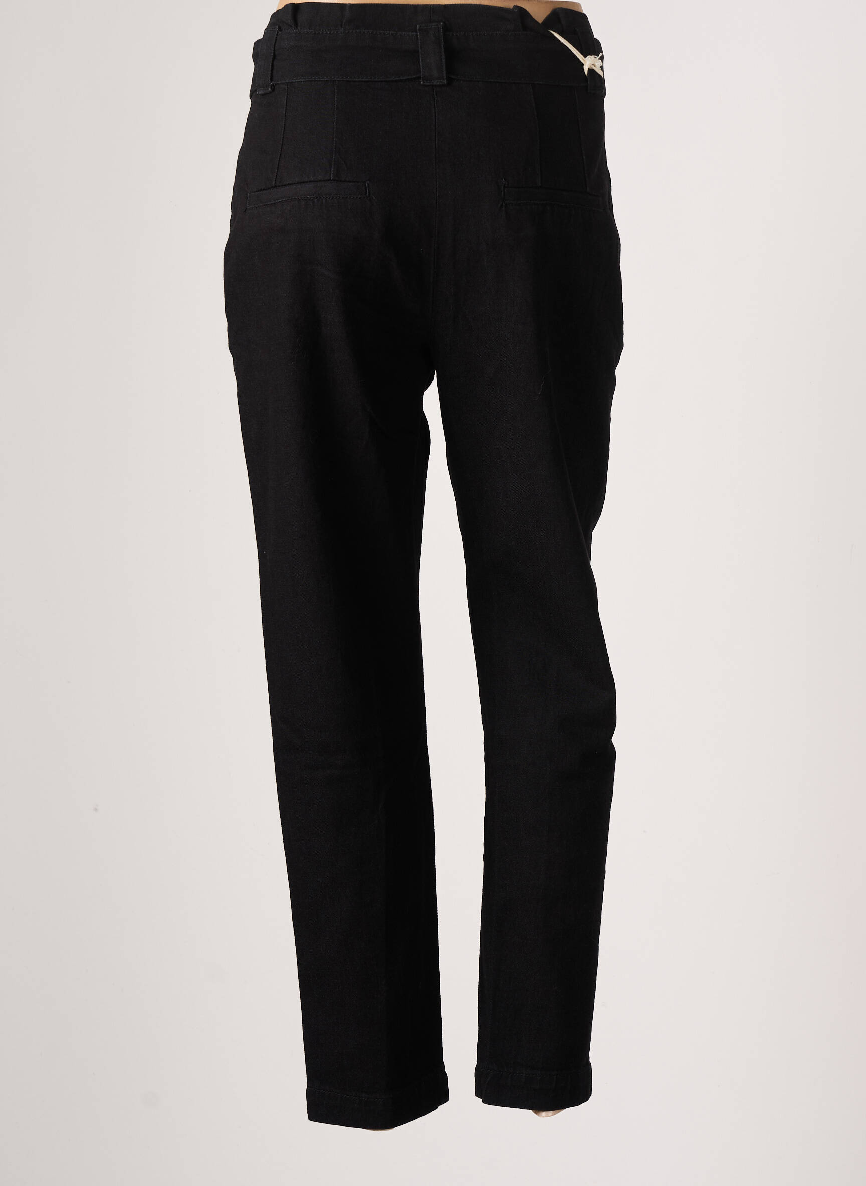 Mama džinsai raukšlėta dydis aukšta talija juodas REIKO moteris