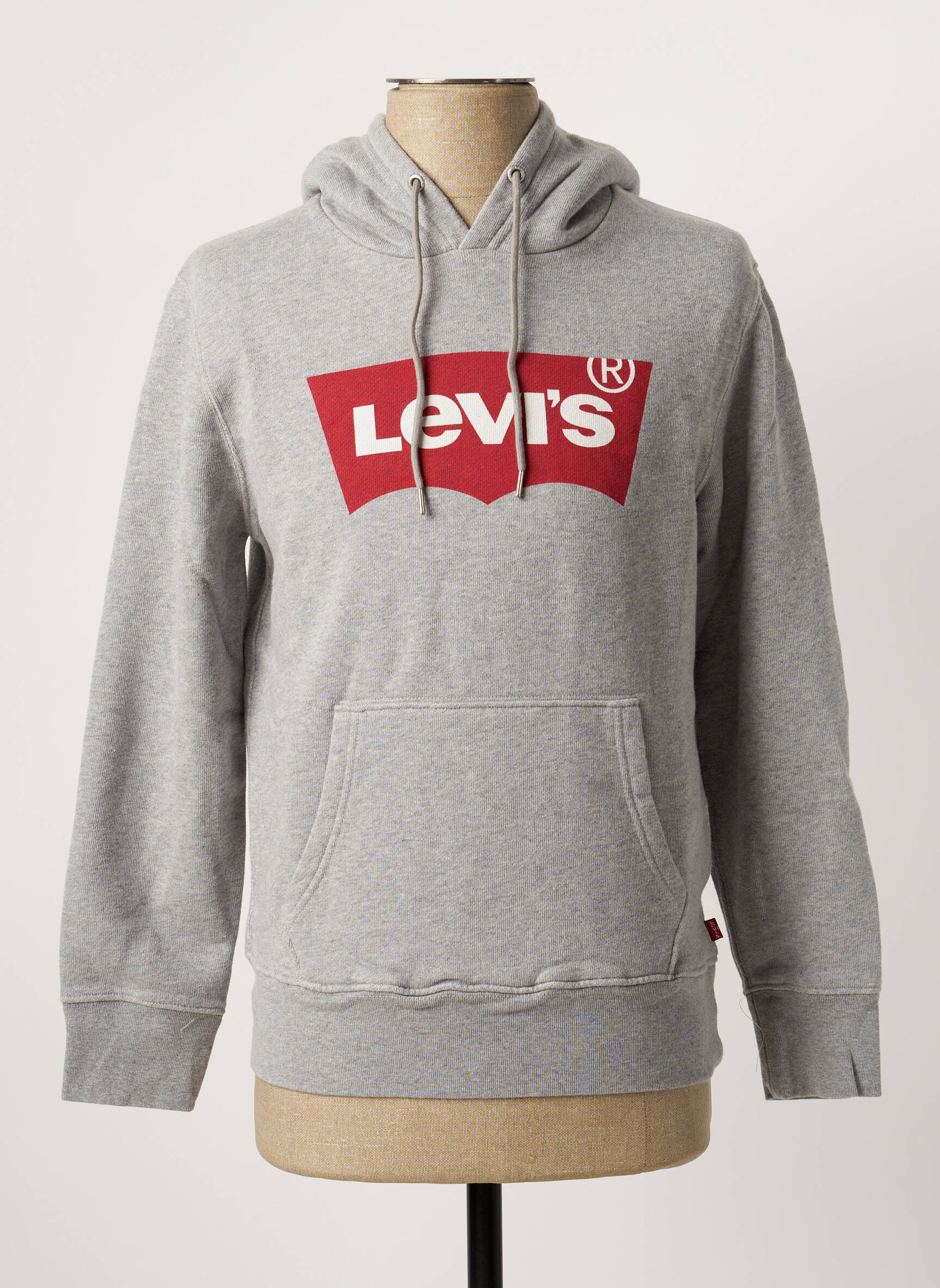 Kapišonas jersey audinys ilgos rankovės pilka LEVI'S vyras