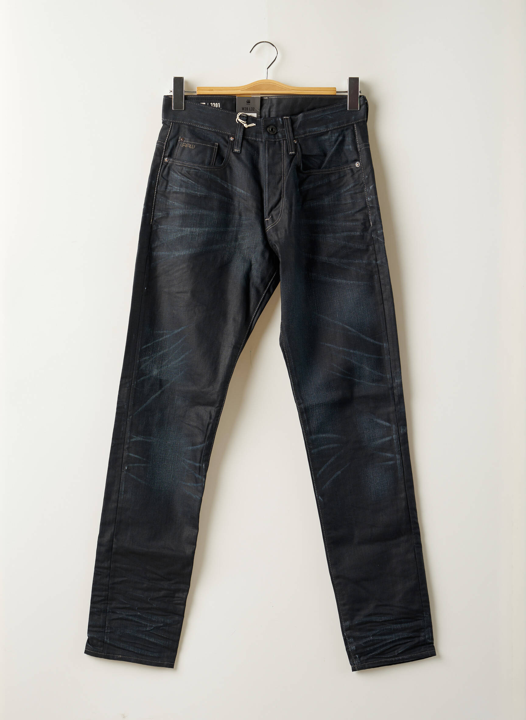 Lieknos džinsai priekinė mygtukų uždarymo sistema normala dydis mėlyna G STAR vyras