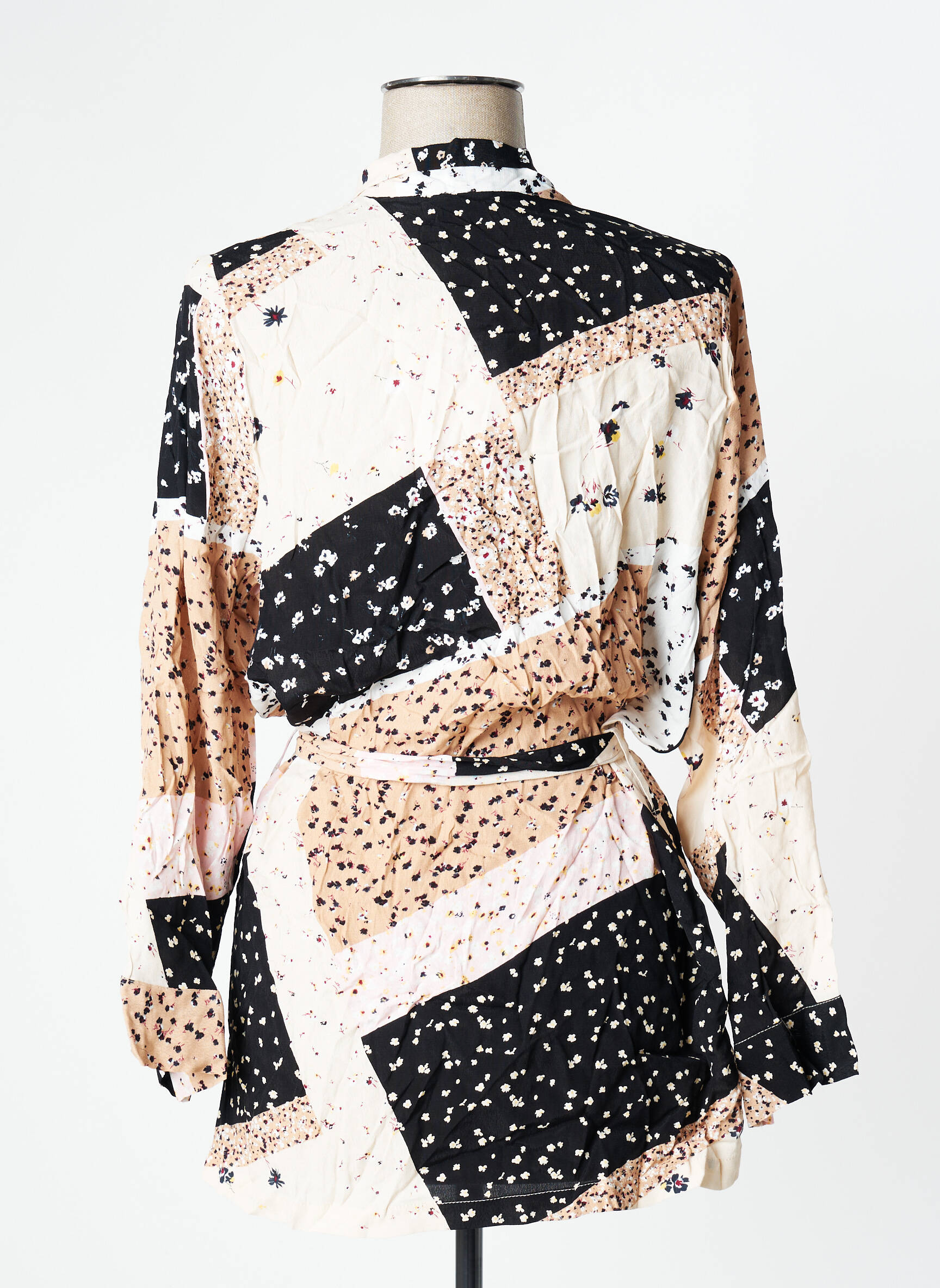 Kimono striukė šaliko apykaklė bežinis ICHI moteris
