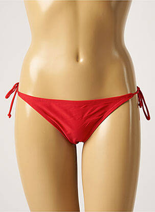 Maudymosi kelnaitės satino efektas bikini raudona SUN PROJECT moteris
