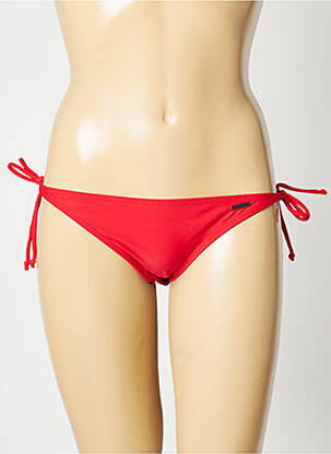 Maudymosi kelnaitės satino efektas bikini raudona SUN PROJECT moteris