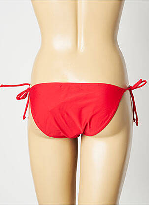 Maudymosi kelnaitės satino efektas bikini raudona SUN PROJECT moteris