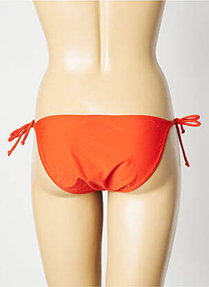 Maudymosi kelnaitės satino efektas bikini oranžinė SUN PROJECT moteris