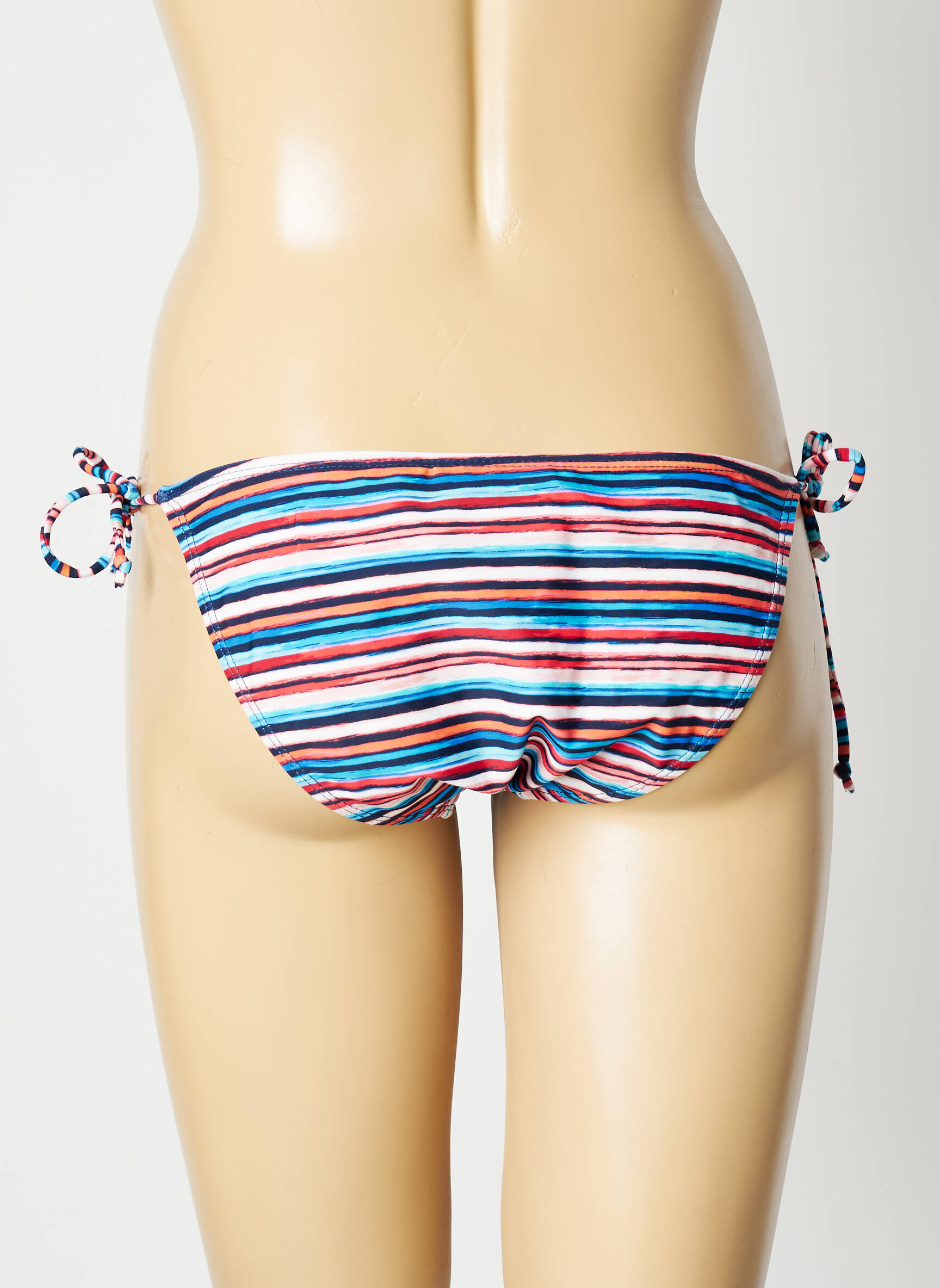 Maudymosi kelnaitės satino efektas bikini mėlyna SUN PROJECT moteris