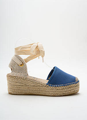 Espadrilės apvalus mygtukas kulnas nuo 7 iki 9 cm mėlyna LA MAISON DE L'ESPADRILLE moteris