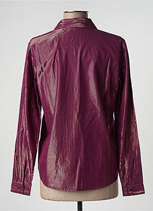 Moteriškas marškinys centrinė iškirptė ilgos rankovės violetinis SCOTCH & SODA moteris