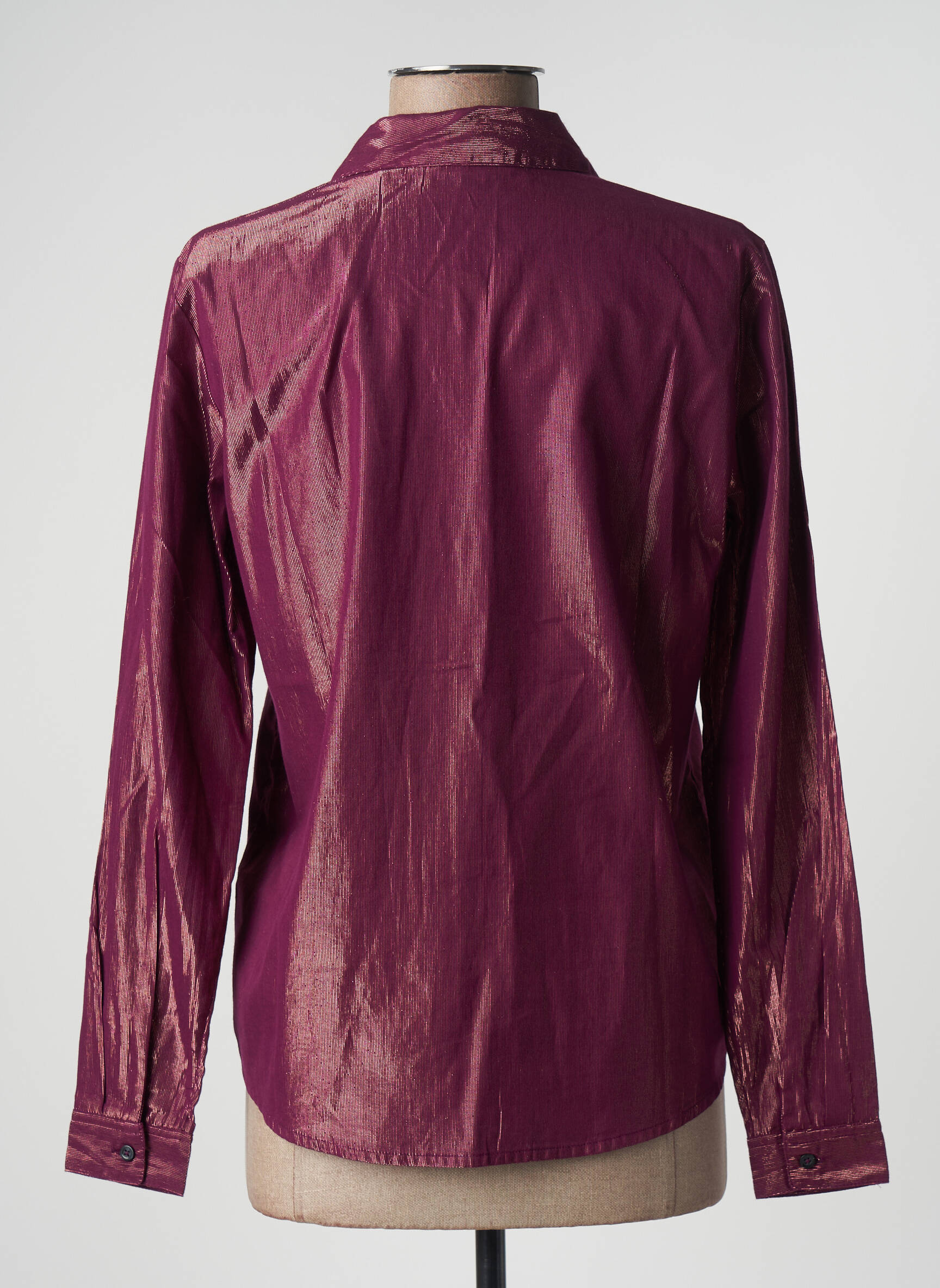 Moteriškas marškinys centrinė iškirptė ilgos rankovės violetinis SCOTCH & SODA moteris