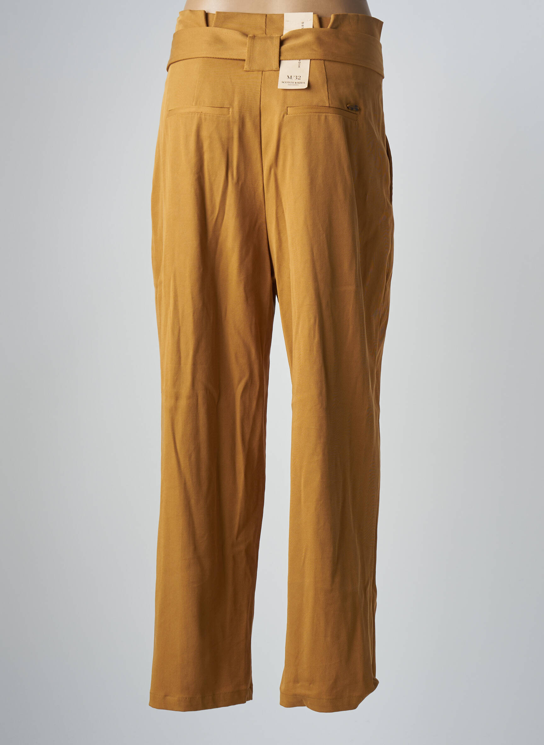 Platus kelnes uždarymas su užtrauktuku po mygtuku uždengimu aukšta talija rudas SCOTCH & SODA moteris