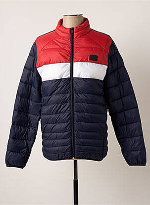 Pūkinė striukė kišenės be gobtuvų mėlyna JACK & JONES vyras