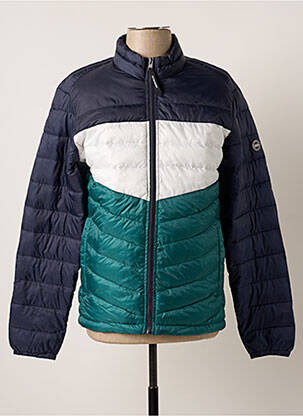 Pūkinė striukė kišenės be gobtuvų mėlyna JACK & JONES vyras