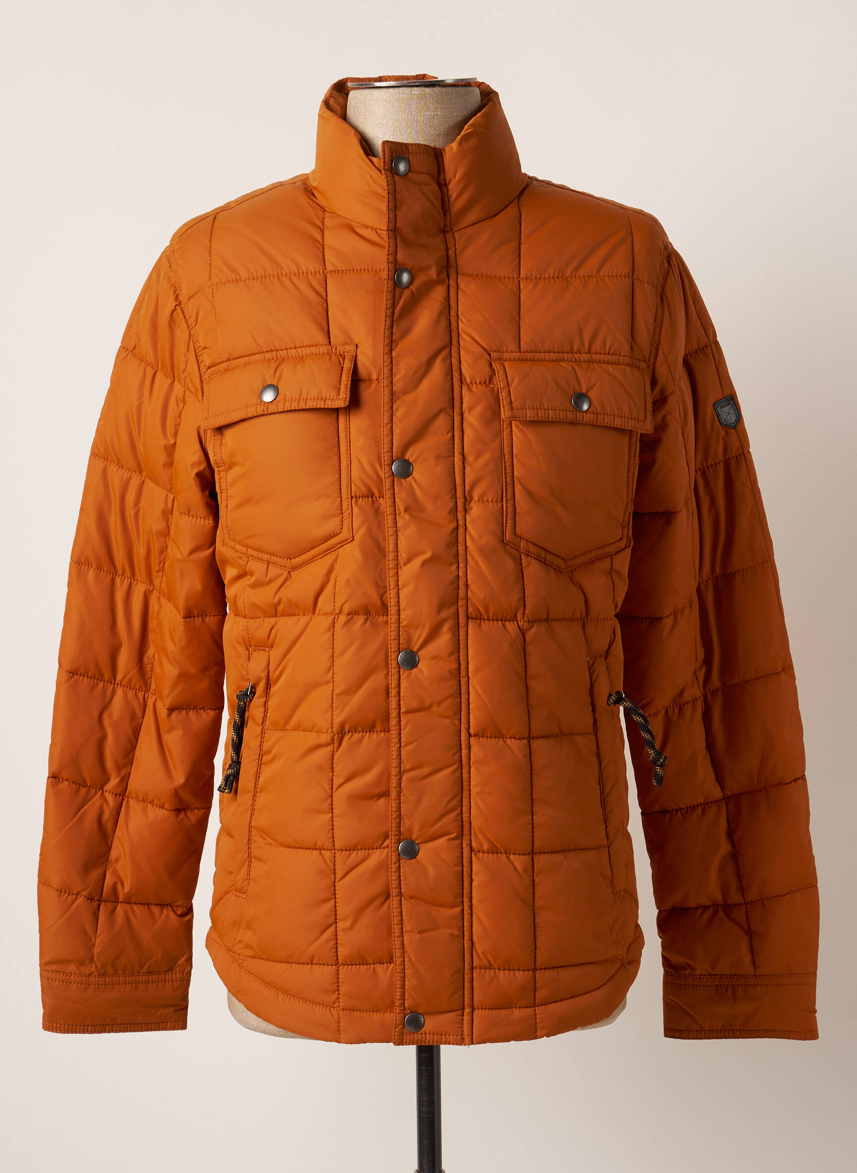 Pūkinė striukė ilgos rankovės be gobtuvų rudas JACK & JONES vyras