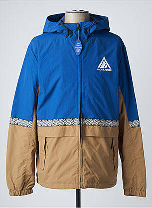 Apsauga nuo lietaus kišenės su gobtuvu mėlyna JACK & JONES vyras