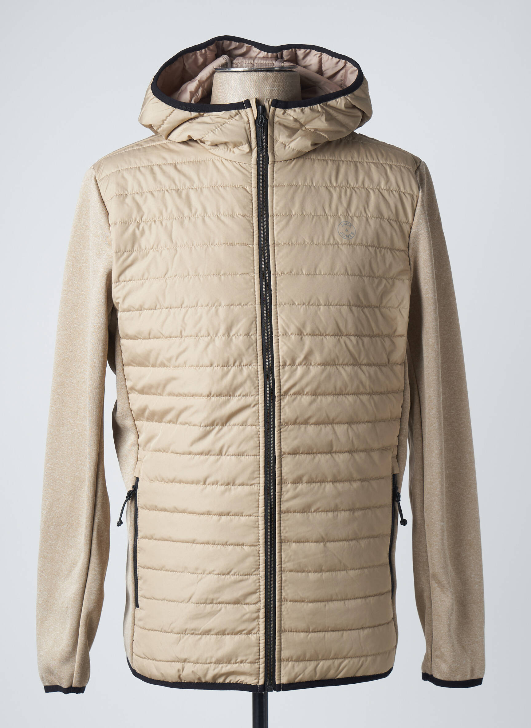 Pūkinė striukė ilgos rankovės su gobtuvu bežinis JACK & JONES vyras