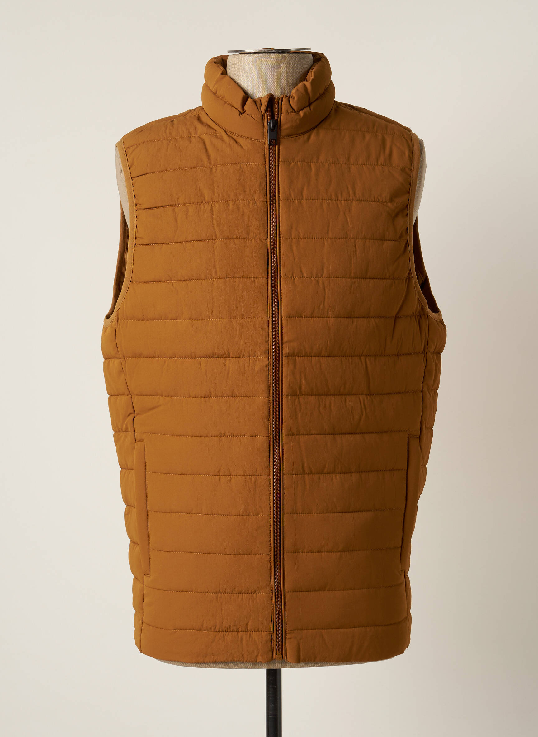 Pūkinė striukė kišenės be gobtuvų rudas JACK & JONES vyras